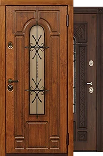 Двери с ковкой