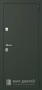 Железная дверь с порошковым напылением и МДФ в офис №4 внешняя - фото