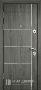 Входная дверь серая №24 внутренняя - фото